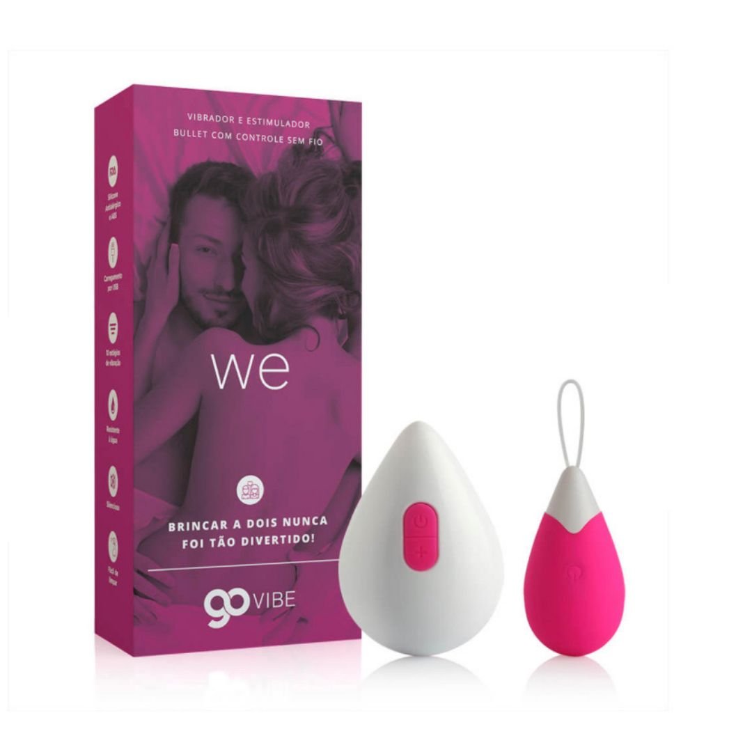 Vibrador e Estimulador Bullet Multivelocidade Go Vibe We