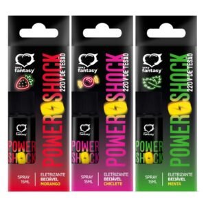 Vibrador Líquido Power Shock 220v De Tesão 15ml Sexy Fantasy